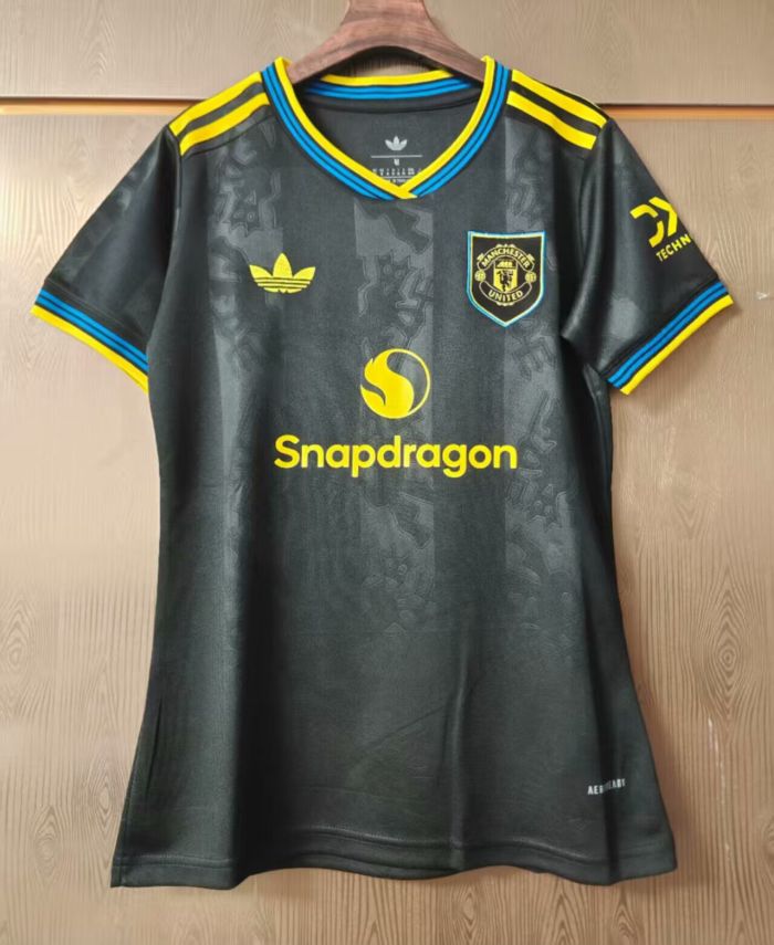 Women 2025-2026 Manchester United Third Away Soccer Jersey Girl Football Shirt