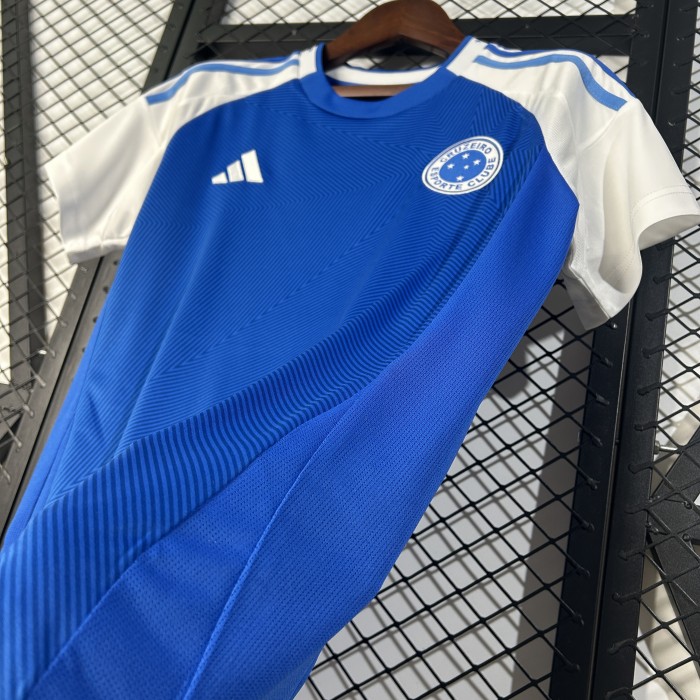 Women 2025-2026 Cruzeiro Home Soccer Jersey Girl Football Shirt