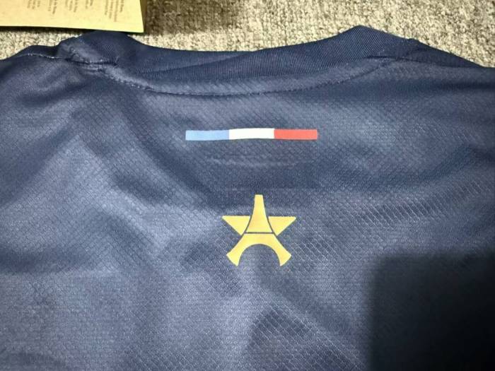 with the champions league star on Maillot PSG Fan Version 2024-2025 Paris Saint-Germain Home Soccer Jersey