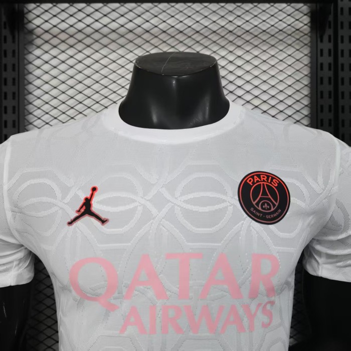 Player Version 2025-2026 PSG White/Pink Special Edition Soccer Jersey Football Maillot