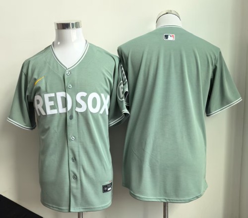 City Edition 2025 Boston Red Sox Green Blank Jersey MLB Shirt