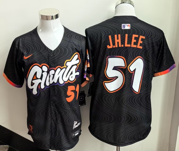 City Edition San Francisco Giants J.H.LEE 51 Black 2025 Cool Base Jersey