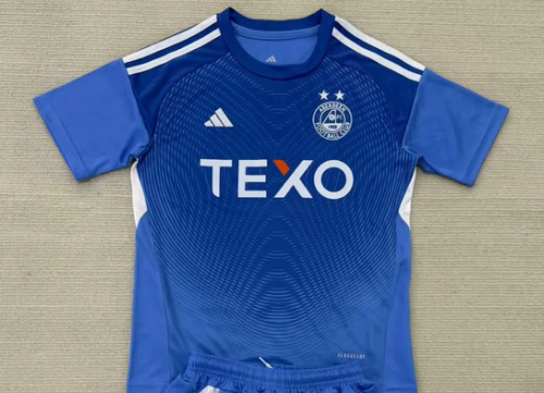 Fans Version 2025-2026 Aberdeen Blue Goalkeeper Soccer Jersey Football Shirt