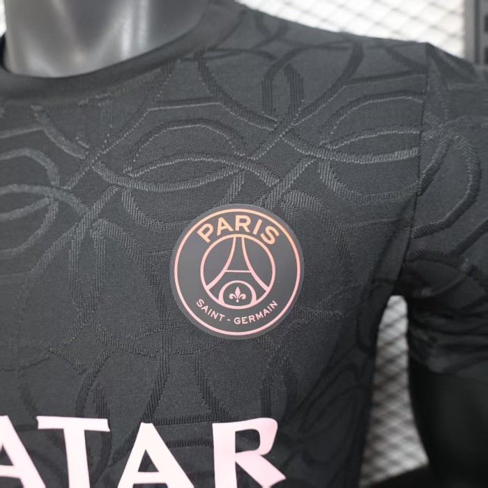 Player Version 2025-2026 PSG Black Special Edition Soccer Jersey Football Maillot