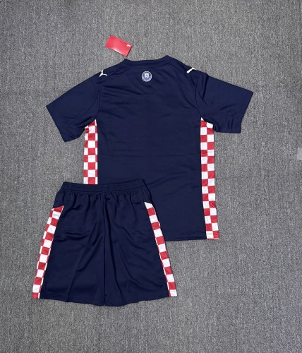 Adult Uniform 2025-2026 PSV Eindhoven Away Dark Blue Soccer Jersey Shorts Men's Football Kit