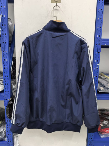 Retro Model 2025-2026 Juventus Dark Blue Soccer Windbreaker Jacket Football Jacket