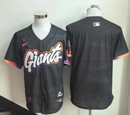 City Edition San Francisco Giants Blank Black 2025 Cool Base Jersey