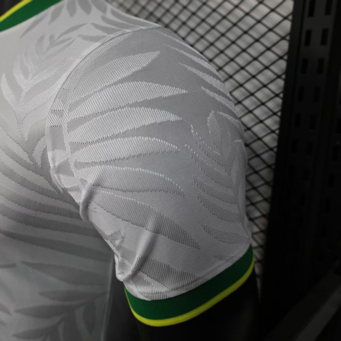 Player Version 2025 Brazil White/Yellow Special Edition Soccer Jersey Brasil Football Shirt