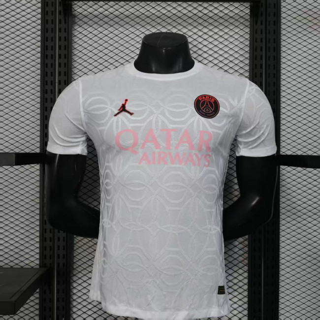 Player Version 2025-2026 PSG White/Pink Special Edition Soccer Jersey Football Maillot