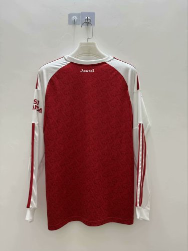 Long Sleeve Fan Version 2025-2026 Arsenal Home Soccer Jersey LS Football Shirt