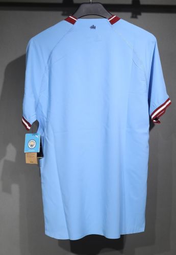 Player Version Retro Jersey 2022-2023 Manchester City Home Soccer Jersey Vintage Man City Football Shirt