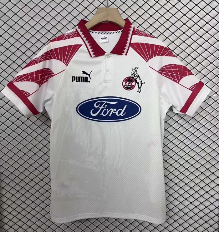 Retro Jersey 1996-1997 1. FC Köln Home Soccer Jersey Koln Fooball Shirt