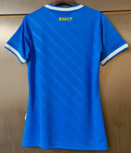Women 2025-2026 Real Madrid Third Away Blue Soccer Jersey Girl Football Shirt