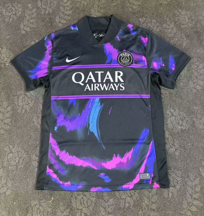 Fan Version 2025-2026 PSG Black Special Edition Soccer Jersey Paris Football Maillot