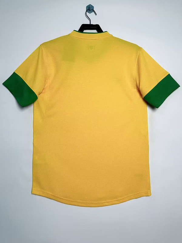 Retro Jersey 2012-2013 Brazil Home Soccer Jersey Vintage Brasil Camisetas de Futbol