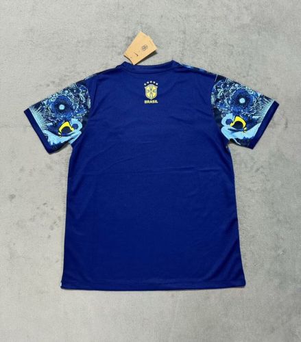 Fan Version 2025 Brazil Blue Jesus Edition Soccer Jersey Brasil Camisetas de Futbol