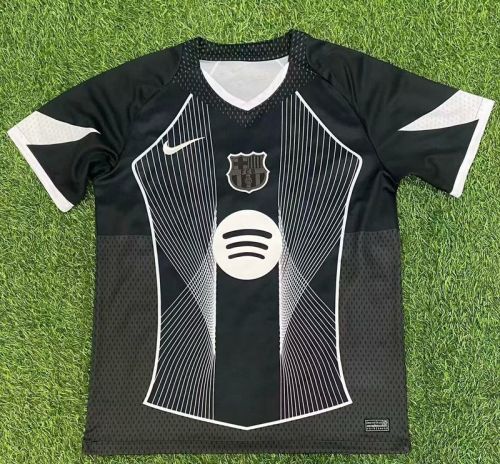 Barca Camisetas de Futbol Fans Version 2025-2026 Barcelona Black/Grey Special Edition Soccer Jersey