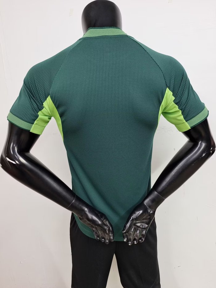Player Version 2025 Algeria Green Soccer Jersey Football Shirt