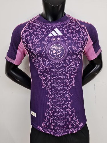 Player Version 2025 Algeria Purple/Pink Soccer Jersey Football Shirt