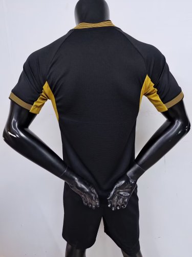 Player Version 2025 Algeria Black/Gold Soccer Jersey Football Shirt