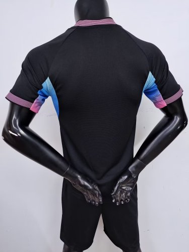 Player Version 2025 Algeria Black/Colorful Soccer Jersey Football Shirt