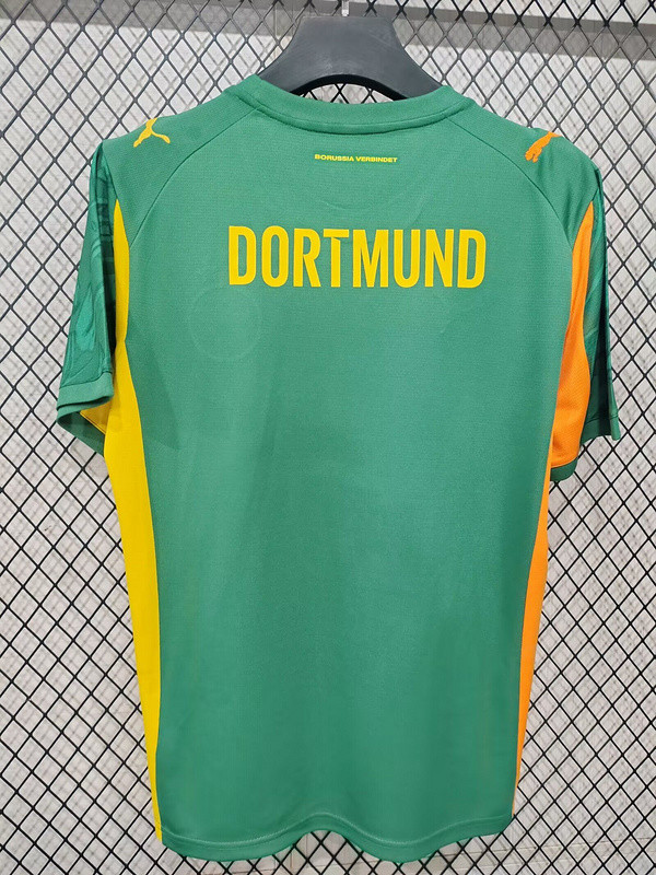 Fan Version 2025-2026 Borussia Dortmund Away Green/Yellow Soccer Jersey BVB Football Shirt