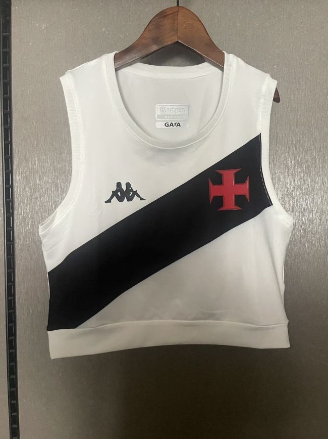 Women 2025-2026 Vasco Da Gama White Soccer Yoga Vest Girl Football Jersey