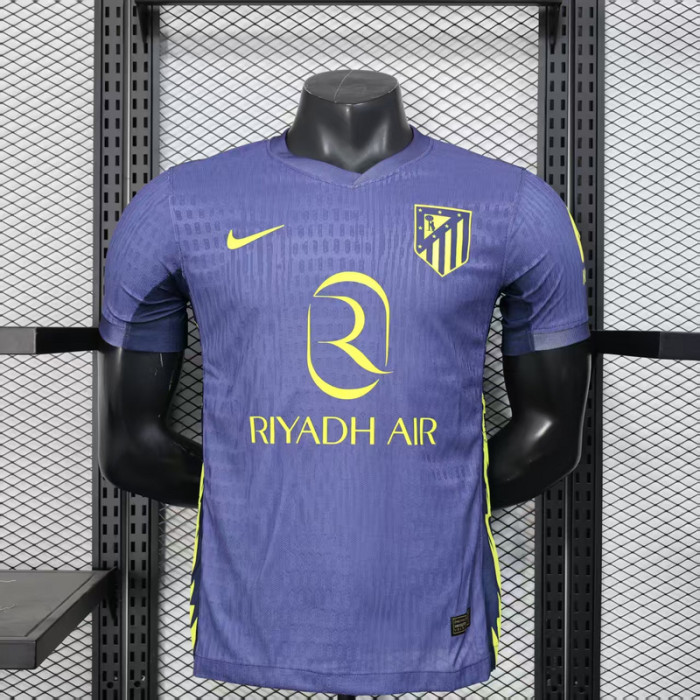 Player Version 2025-2026 Atletico Madrid Away Soccer Jersey Football Shirt
