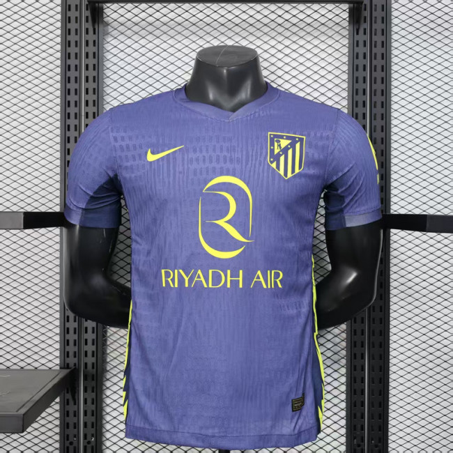 Player Version 2025-2026 Atletico Madrid Away Soccer Jersey Football Shirt