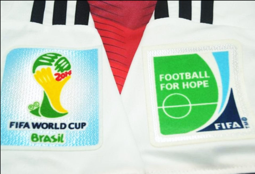 with Front Lettering+3 Stars+World Cup Patch Retro Jersey Germany 2014 Home Soccer Jersey
