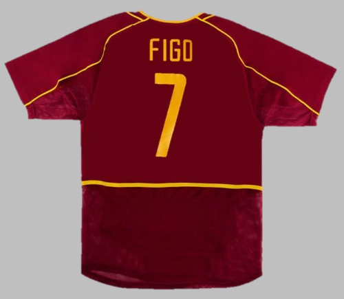 Retro Jersey 2002 Portugal FIGO 7 Home Soccer Jersey Vintage Football Shirt