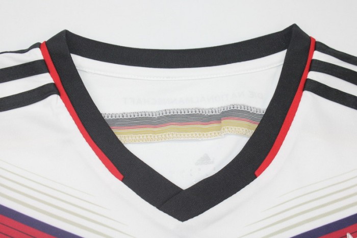 with 4 Stars Retro Jersey Germany 2014 World Cup Home Soccer Jersey Vintage Football Shirt