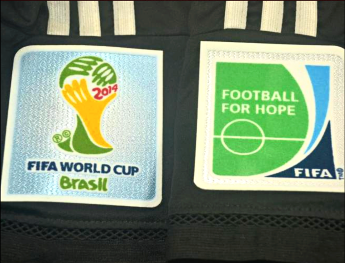 with Front Lettering+World Cup Patch Retro Jersey 2014 Germany Away Black/Red Soccer Jersey Vintage Football Shirt