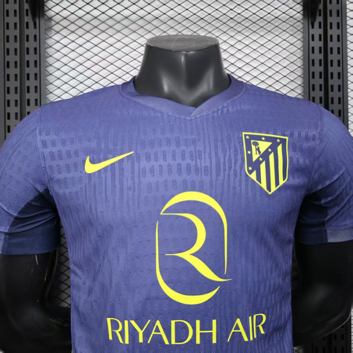 Player Version 2025-2026 Atletico Madrid Away Soccer Jersey Football Shirt