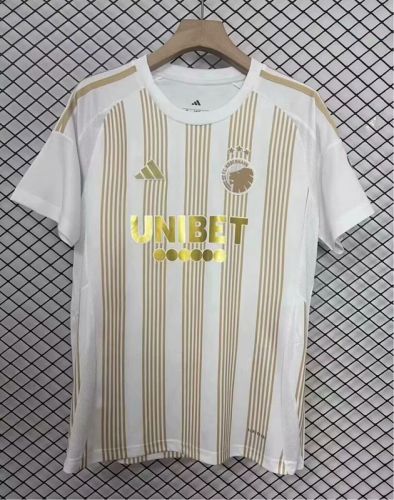 Fan Version 2025-2026 Copenhagen White Soccer Jersey Football Shirt