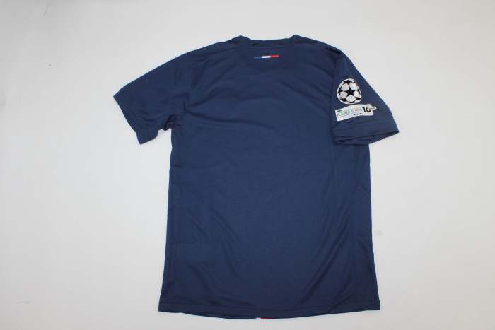 with Front Lettering+UCL Patch Maillot PSG Fan Version 2024-2025 Paris Saint-Germain UCL Final Home Soccer Jersey