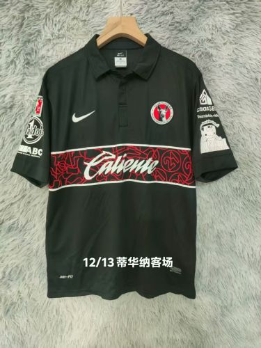 Retro Jersey 2012-2013 Xolos de Tijuana Away Black Soccer Jersey Vintage Football Shirt