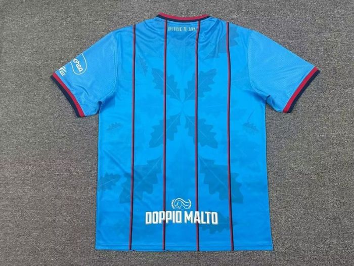 Fan Version 2024-2025 Cagliari Third Away Blue Soccer Jersey Football Shirt