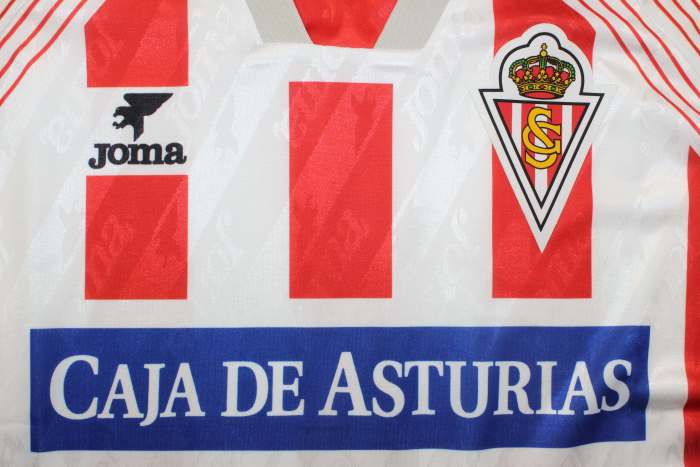 Retro Jersey 1994-1995 Sporting Gijon Home Soccer Jersey Vintage Football Shirt