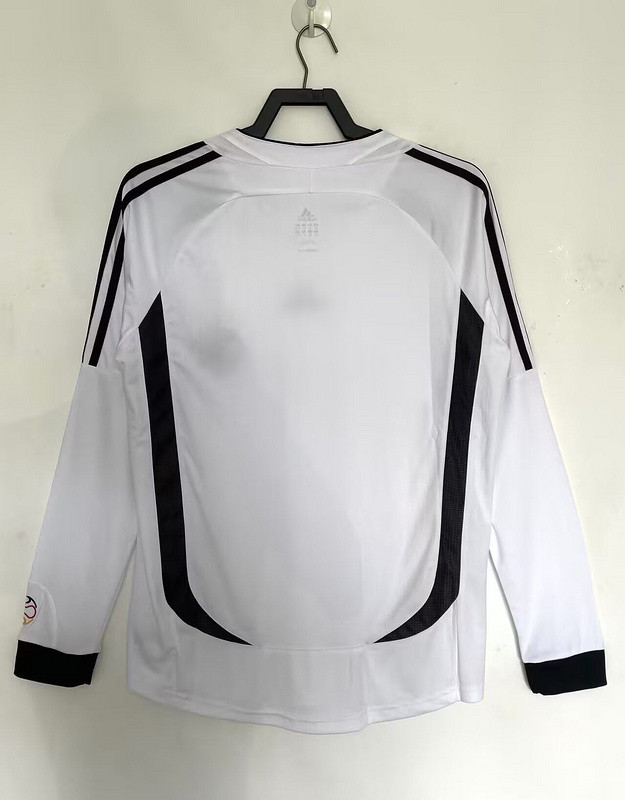 Long Sleeve Retro Jersey 2006 Germany Home Soccer Jersey Vintage Football Shirt