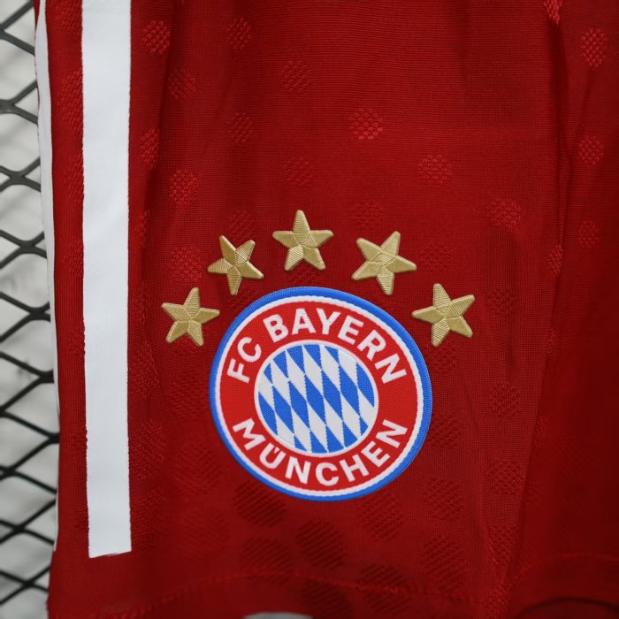Player Version 2025-2026 Bayern Munich Home Soccer Shorts Football Shorts