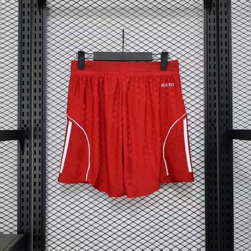 Player Version 2025-2026 Bayern Munich Home Soccer Shorts Football Shorts