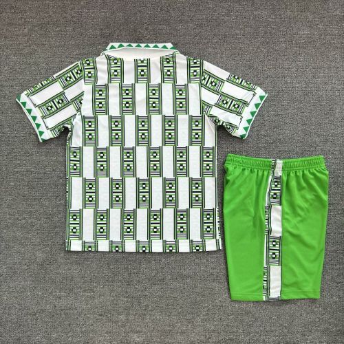 Retro Youth Uniform Kids Kit 1994 Nigeria Away Soccer Jersey Shorts Child Football Set