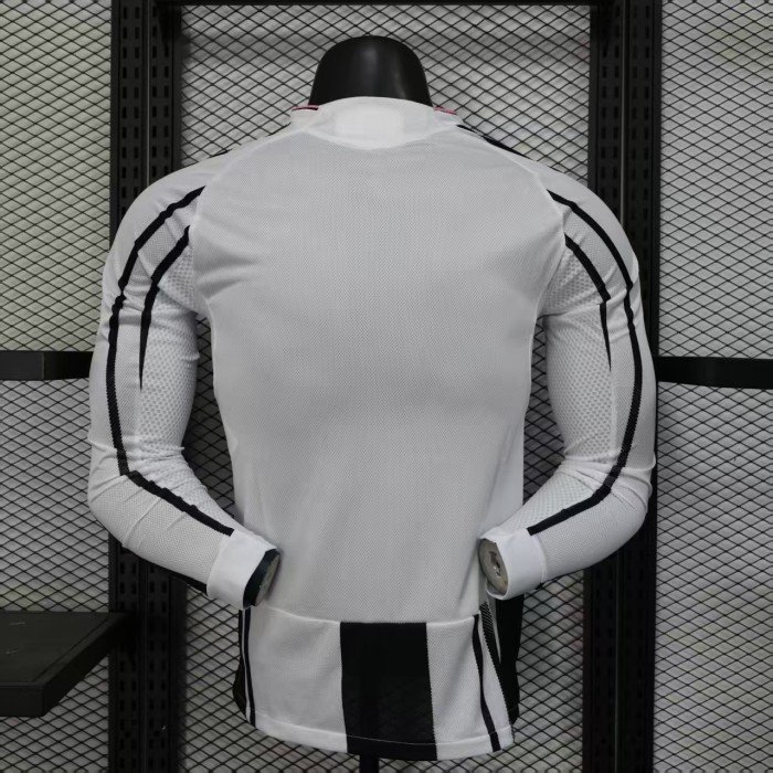 Long Sleeve Maillot Juve Shirt Player Version Juventus 2025-2026 Home Soccer Jersey Football Shirt