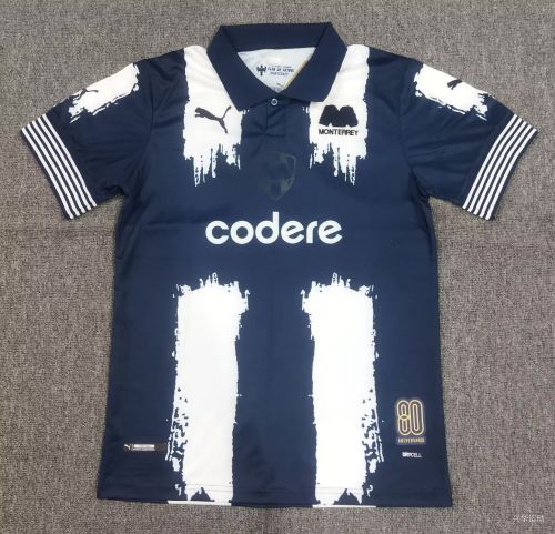 Fans Version 2025-2026 Monterrey 80th Anniversary Soccer Jersey Menterrey Football Shirt