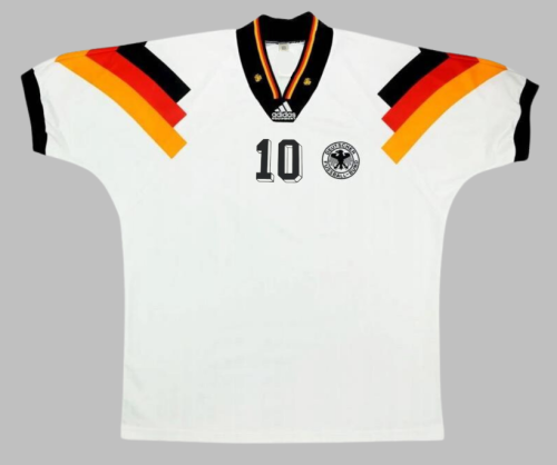 Retro Jersey 1992 Germany MATTHAUS 10 Home Soccer Jersey Vintage Football Shirt