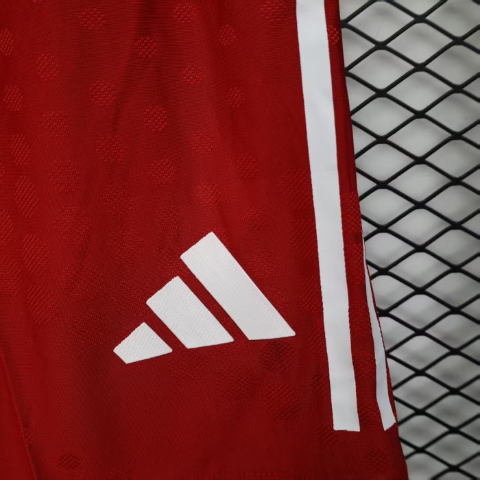 Player Version 2025-2026 Bayern Munich Home Soccer Shorts Football Shorts