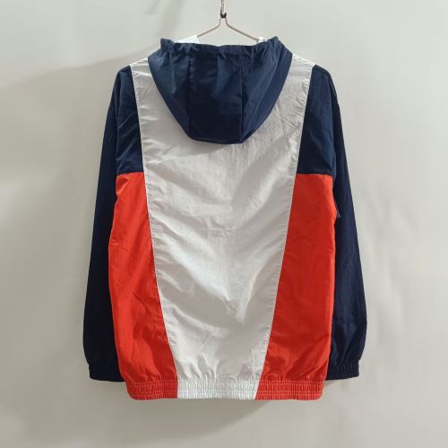 with Caps 2025-2026 PSG White/Red/Dark Blue Soccer Windbreaker Jacket Football Jacket