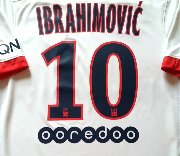 Retro Jersey 2015-2016 PSG IBRAHIMOVIC 10 Away White Soccer Jersey Vintage Paris Football Shirt