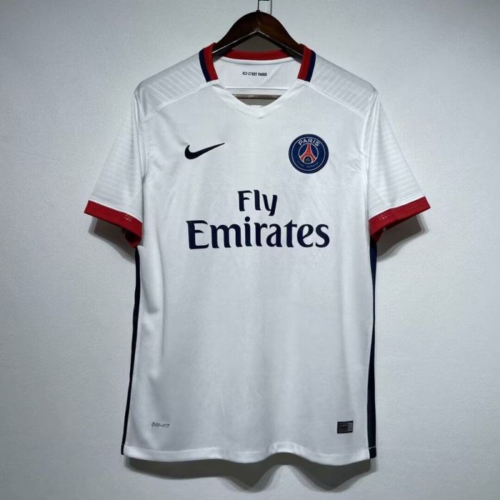 Retro Jersey 2015-2016 PSG Away White Soccer Jersey Vintage Paris Football Shirt